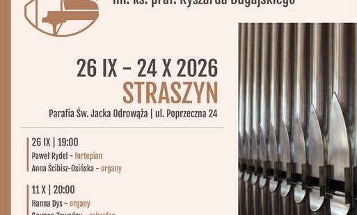 plakat koncert organy